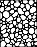Abstract Pebble Pattern Rug