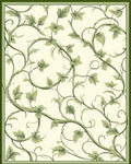 Classic Vine Leaf Pattern Design Rug