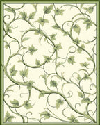 Classic Vine Leaf Pattern Design Rug