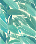 Tropical Leaf Pattern Vivid Tones Rug