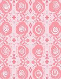Pink Floral Abstract Pattern Rug