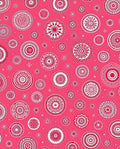 Crimson Circles Medallion Mandala Rug