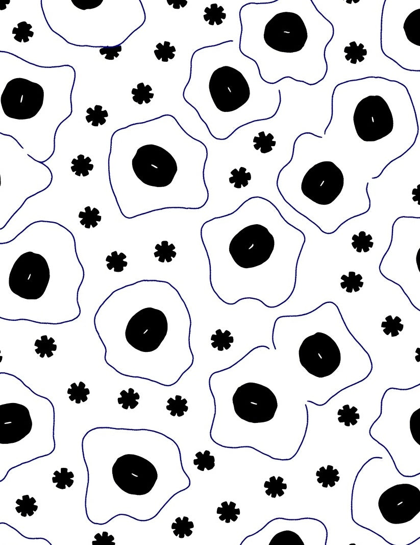 Abstract Amoeba Star Pattern Rug