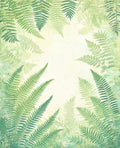 Green Fern Patterned Woodland Rug