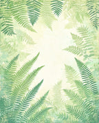 Green Fern Patterned Woodland Rug