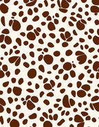 Brown Organic Spot Pattern Rug