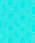 Abstract Circular Outline Pattern Rug