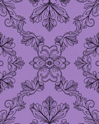 Elegant Floral Swirl Pattern Rug
