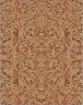 Brown Abstract Swirls Pattern Design Rug