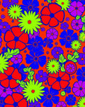 Groovy Floral Field Pattern Rug