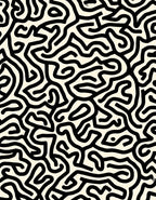 Abstract Black White Maze Pattern Rug