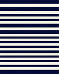 Classic Navy White Stripe Design Rug