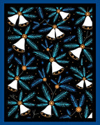 Christmas Bells and Pine Needles Rug