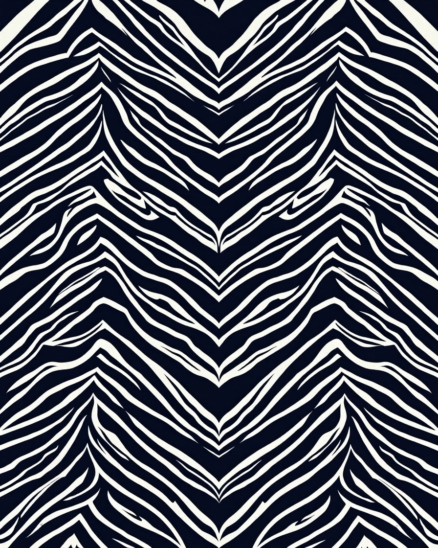 Bold Zebra Stripe Pattern Rug