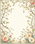 Floral Branch Delicate Pattern Rug