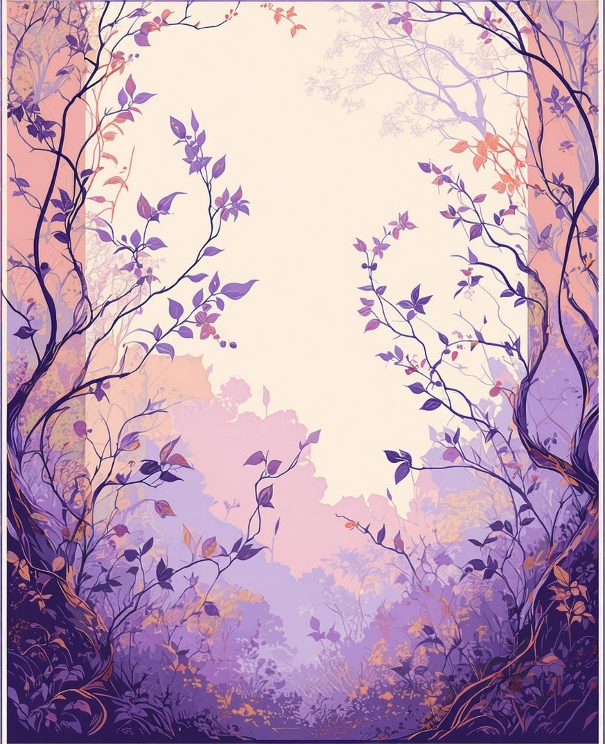 Enchanting Floral Woodland Design Rug