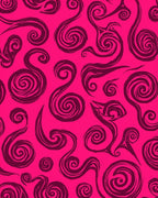 Whimsical Swirl Abstract Pattern Rug