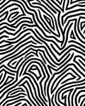 Bold Black White Abstract Lines Rug