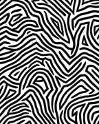 Bold Black White Abstract Lines Rug