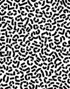 Abstract Black White Winding Contour Rug