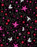 Whimsical Floral Butterfly Pattern Rug