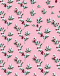 Pink Floral Berry Sprig Arrangement Rug