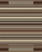 Earthy Tones Horizontal Stripe Design Rug
