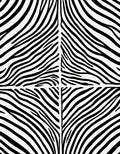Bold Black White Zebra Stripe Rug