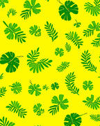 Green Leaves Tropical Pattern Rug