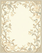 Elegant Floral Vines Pattern Rug