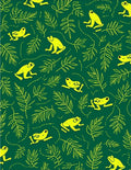 Yellow Frog Leaf Pattern Design Rug