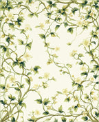 Vine Floral Garden Inspired Pattern Rug