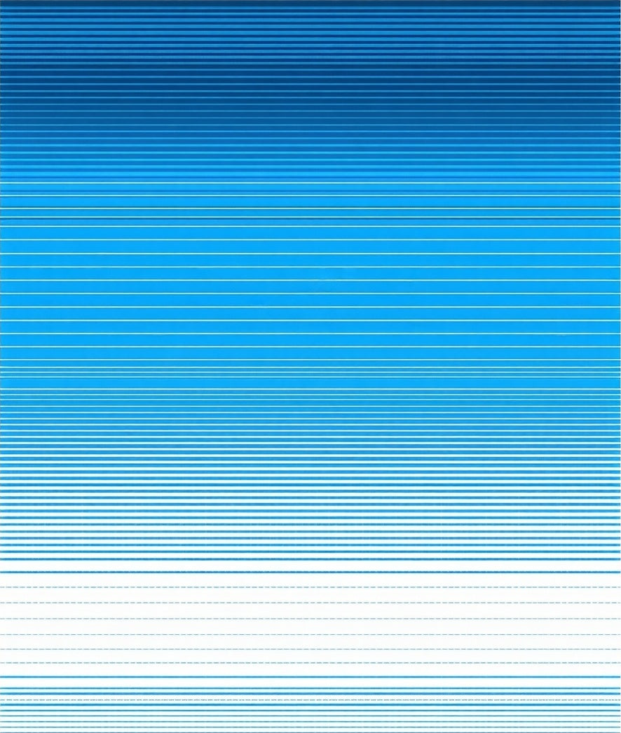 Blue Gradient Horizon Line Rug