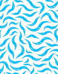 Abstract Blue Wavy Swirl Pattern Rug