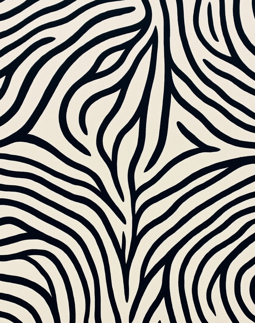 Wild Zebra Stripe Pattern Rug