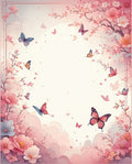 Spring Blossom Butterflies Garden Rug