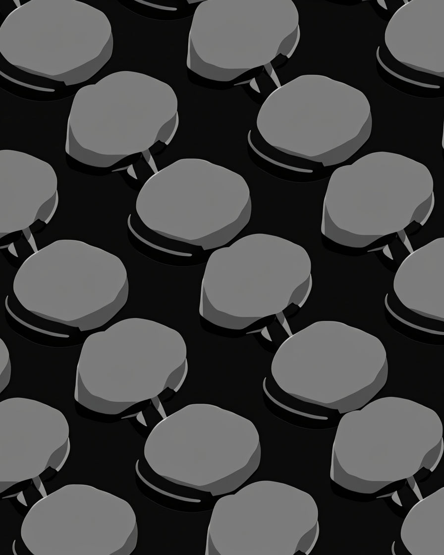 3D Abstract Disc Pattern Rug