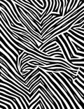 Bold Black White Wavy Stripes Rug