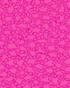 Vibrant Pink Abstract Organic Pattern Rug