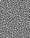 Bold Black Animal Print Pattern Rug
