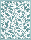 Green Vine And Leaf Pattern Rug