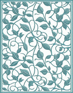 Green Vine And Leaf Pattern Rug