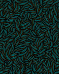 Teal Gold Abstract Flowing Lines Rug
