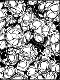 Abstract Organic Swirls Patterned Rug