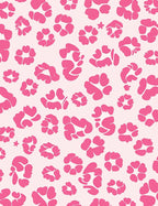 Pink Heart Patterned Retro Rug