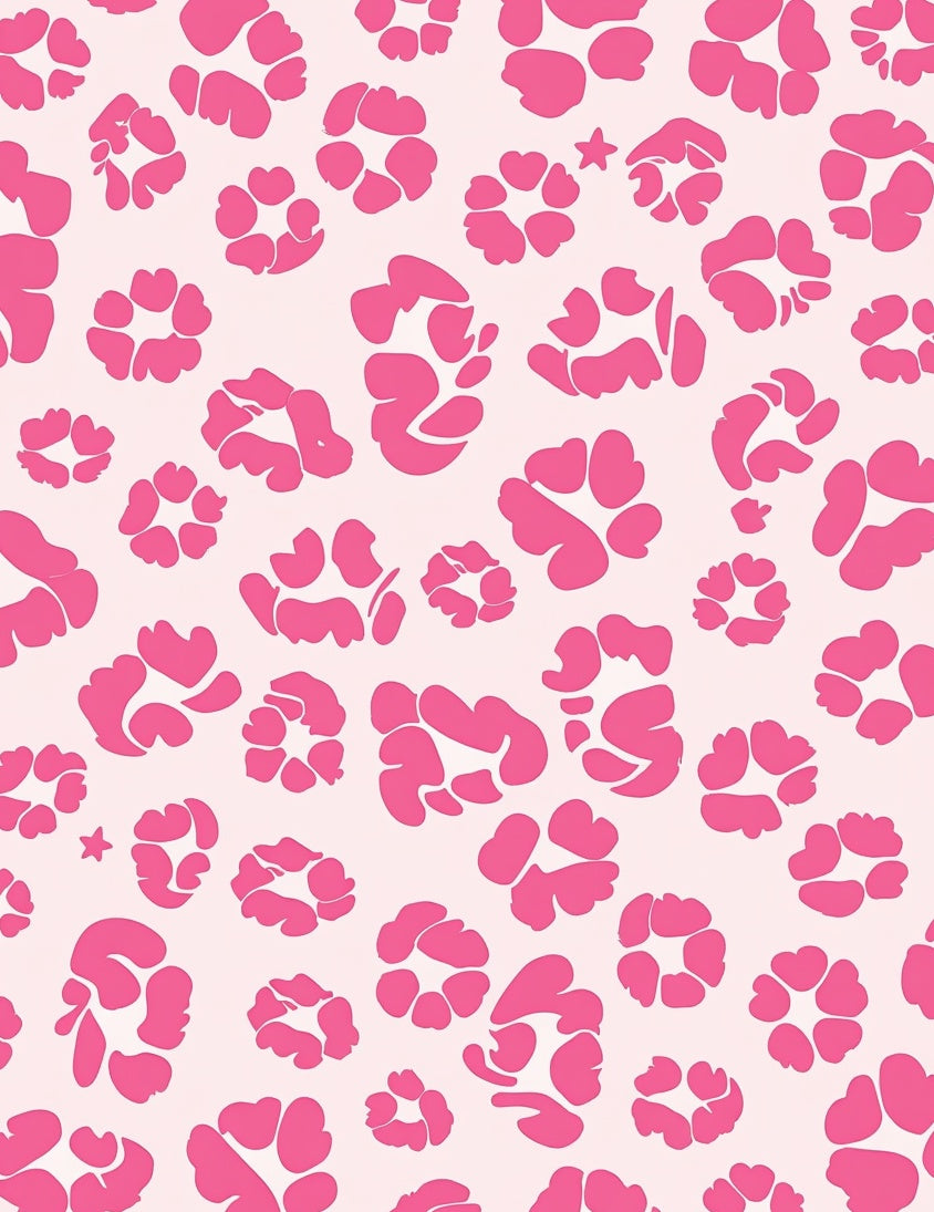 Pink Heart Patterned Retro Rug