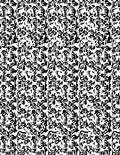 Abstract Organic Black White Pattern Rug