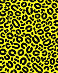 Bold Black Leopard Spots Design Rug