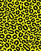 Bold Black Leopard Spots Design Rug