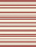 Classic Red Cream Stripe Pattern Rug
